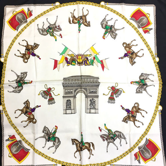 Celine Arc De Triomphe Multicolor Silk #77623C56 - Picture 6 of 8